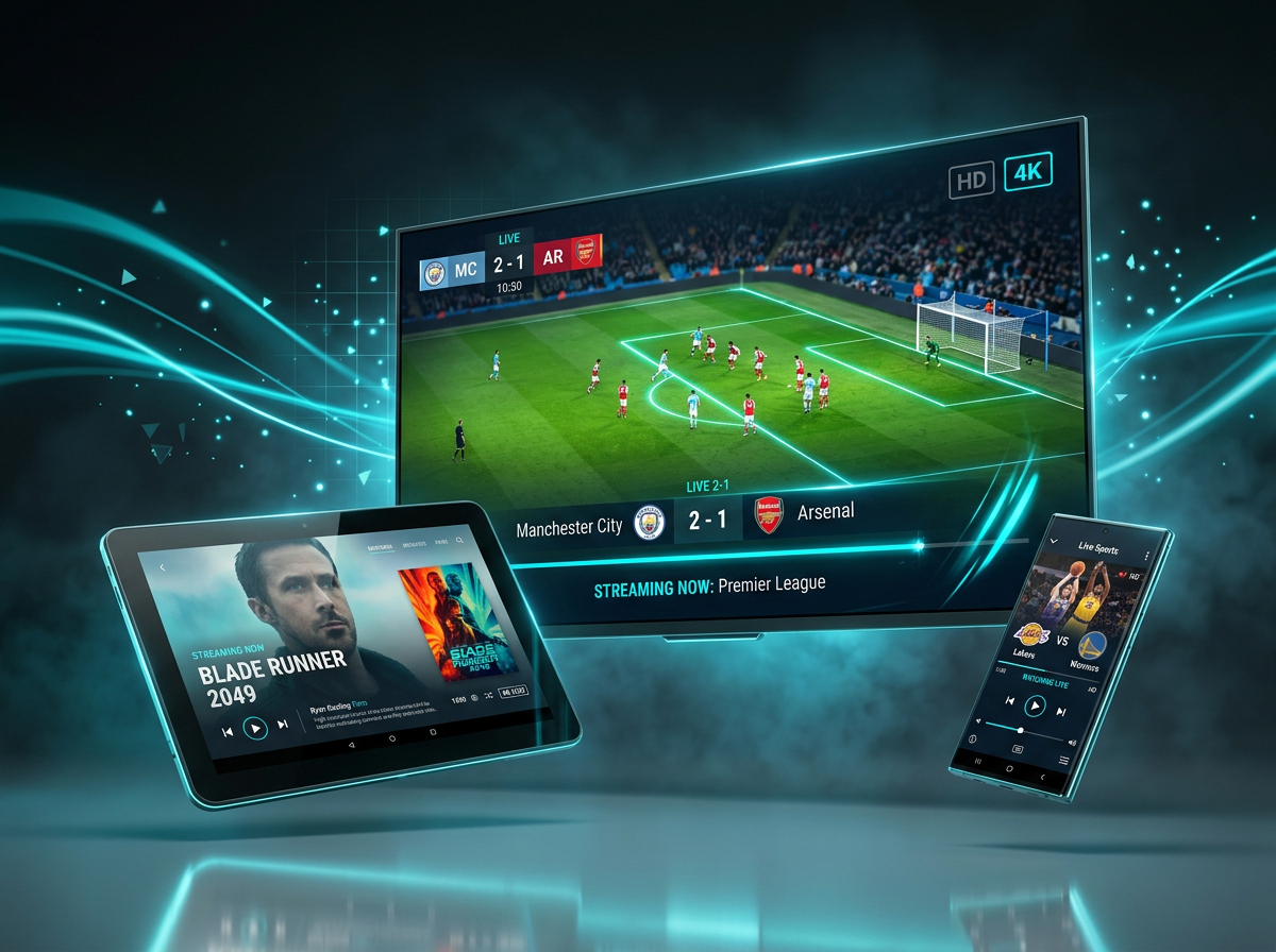 NovaCast Multi-Device Live Streaming Preview on TV, Tablet, and Mobile